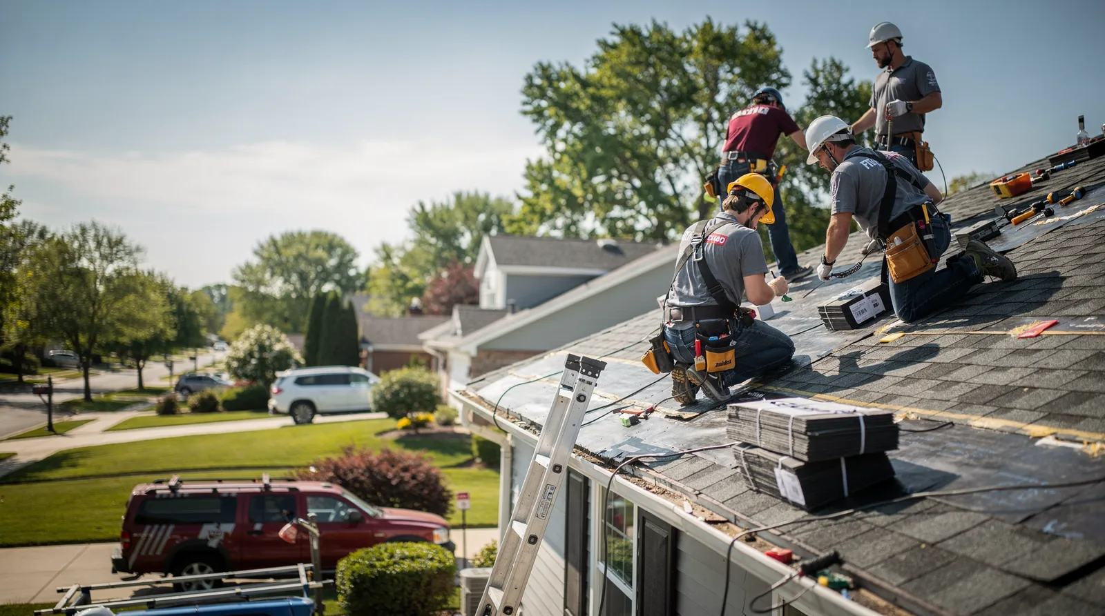 Roof Repair in Maryville, IL around you
